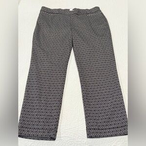 CJ Bank gray black brocade pull on pants 18W career holiday